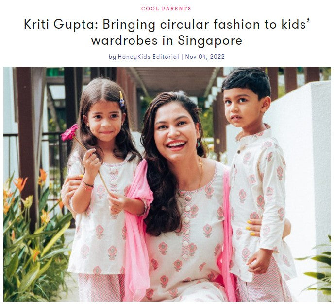 Founder's Interview with Honey Kids Asia: Circular Fashion for Kids'