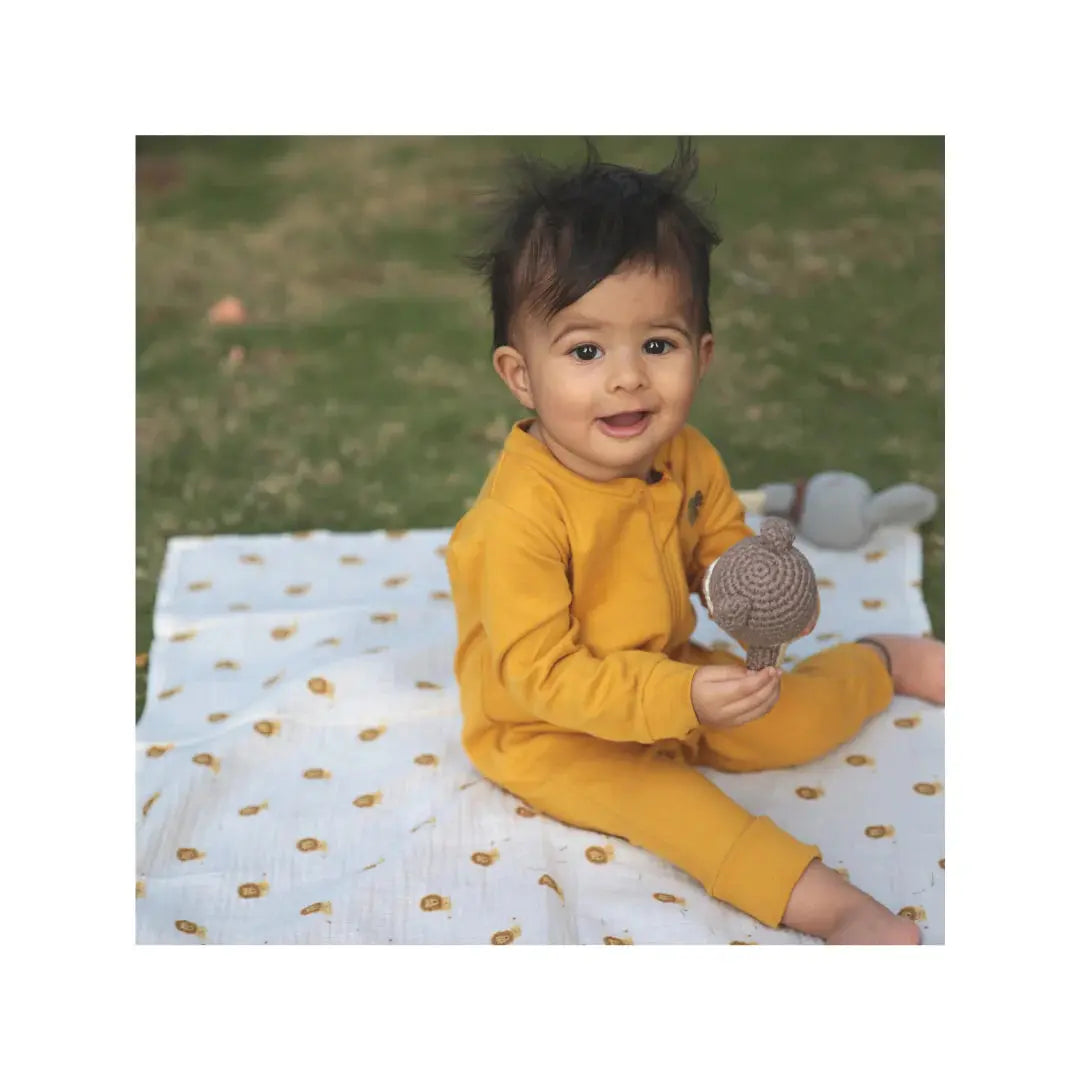 Organic Muslin Multipurpose Cloth - Bubble Pops Dulaar