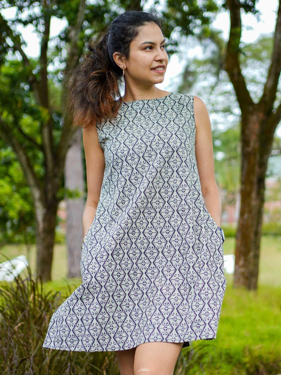 Isla Black Women's A-Line Dress