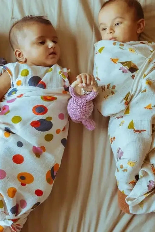 Organic Muslin Swaddle - Just Lion Around Dulaar