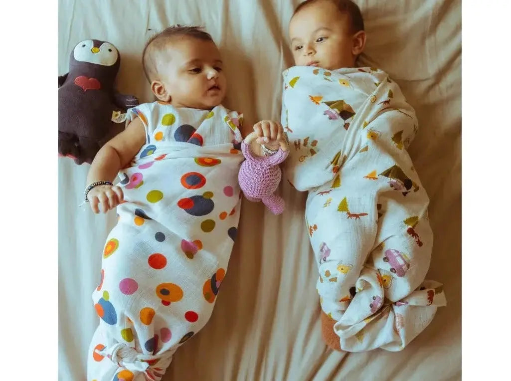 Organic Muslin Swaddle - Just Lion Around Dulaar