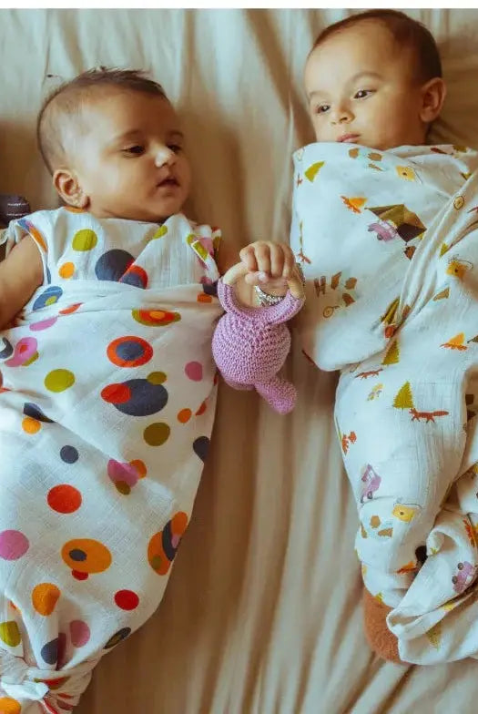 Organic Muslin Swaddle - Green Zen Dulaar