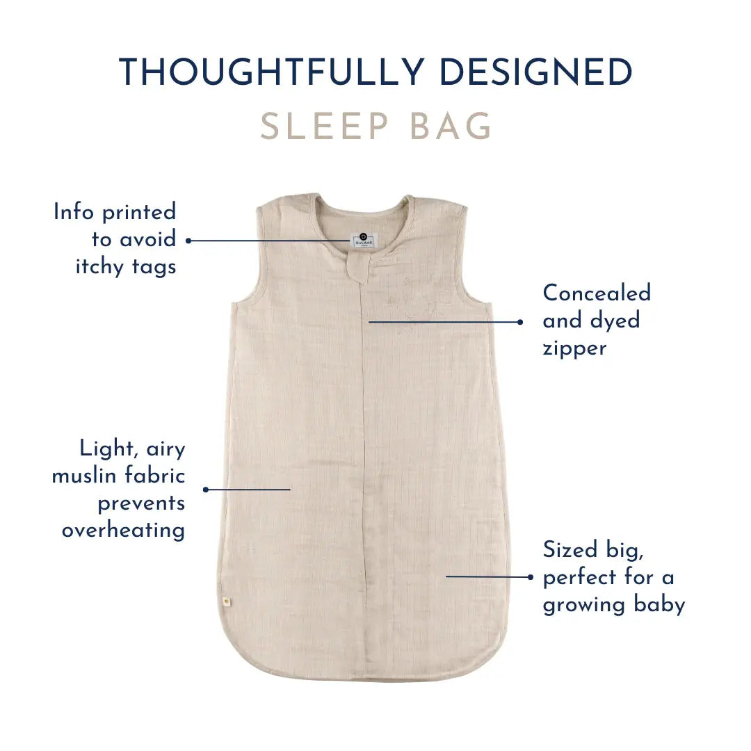 Organic Muslin Sleep Bag - Green Zen Dulaar