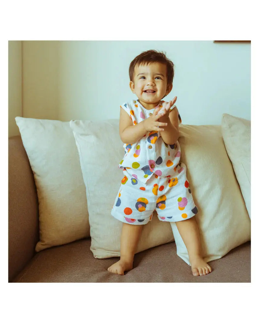 Vest & Shorts Set - Bubble Pops Dulaar