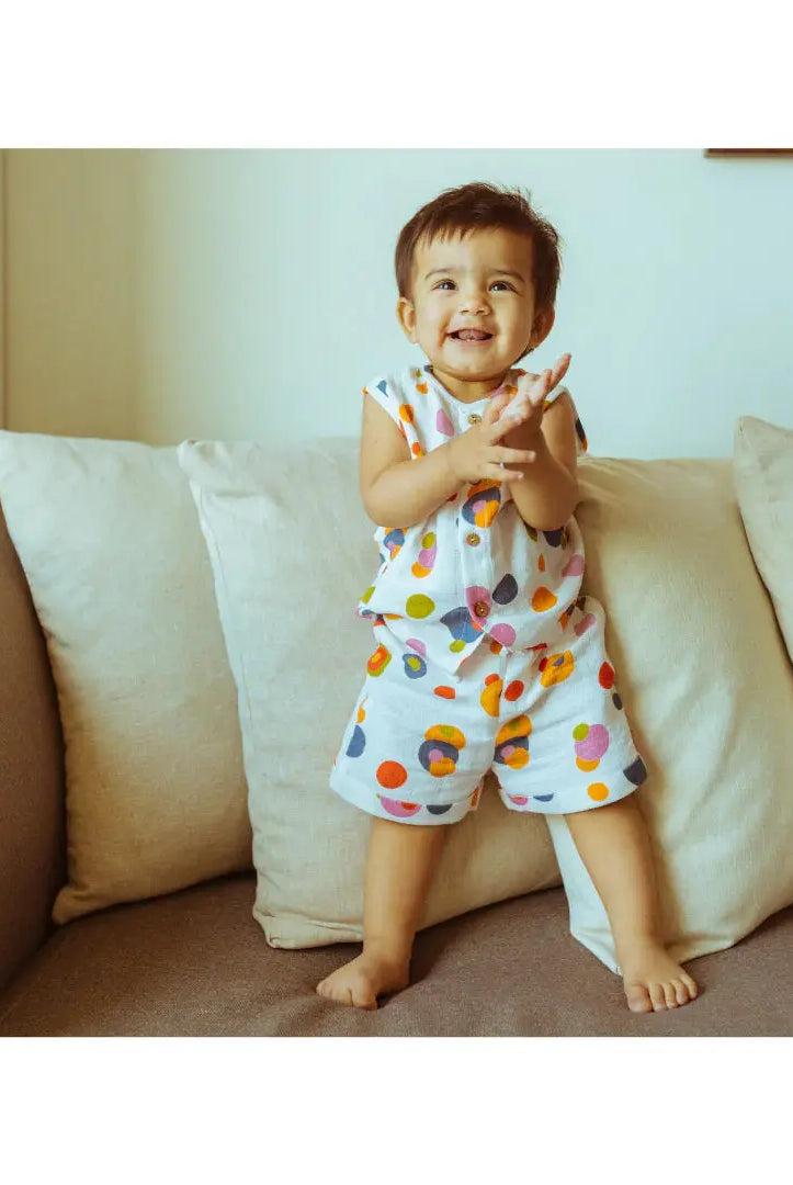 Vest & Shorts Set - Bubble Pops Dulaar