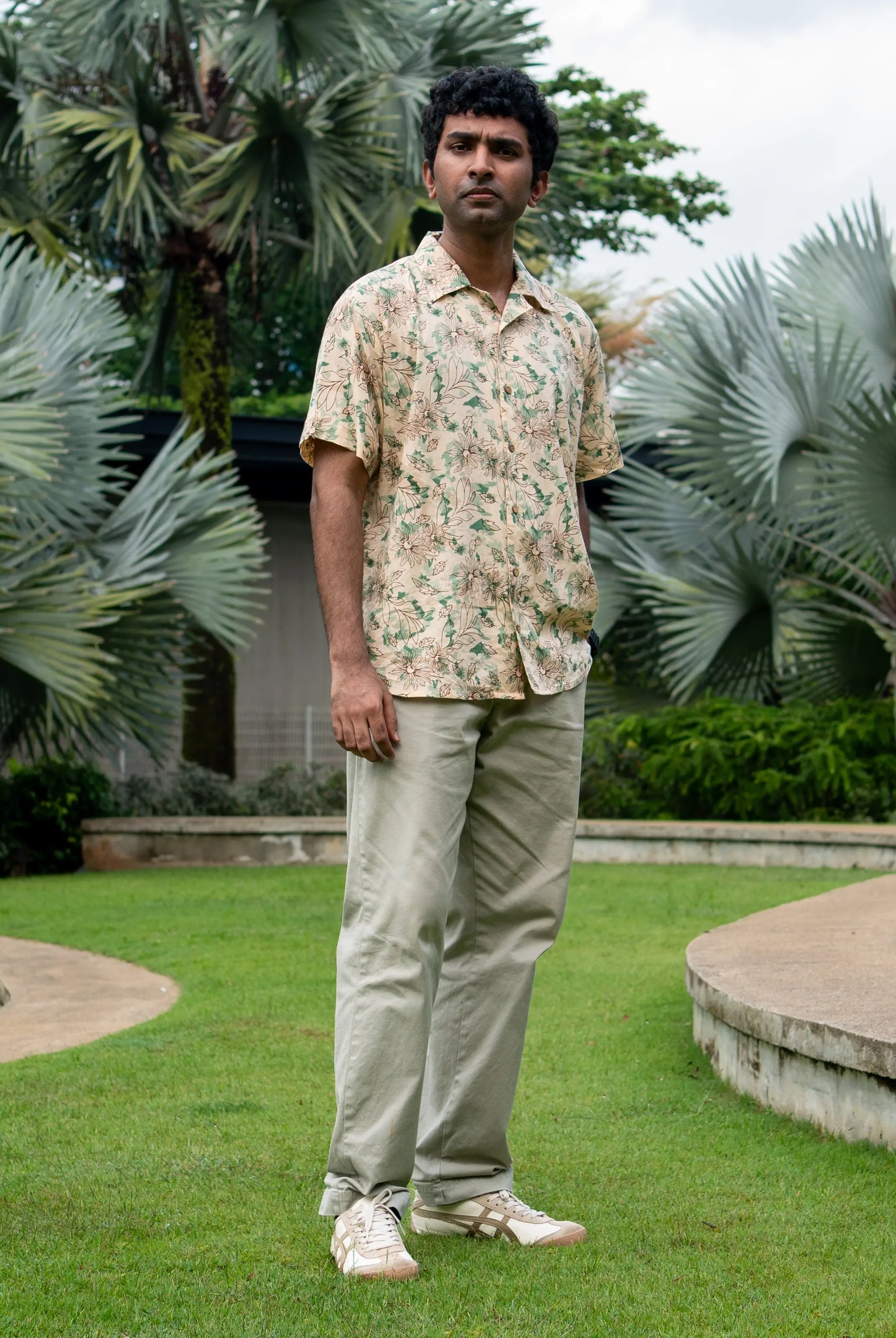 Bali Green Adults Unisex Cotton Shirt Nimbu