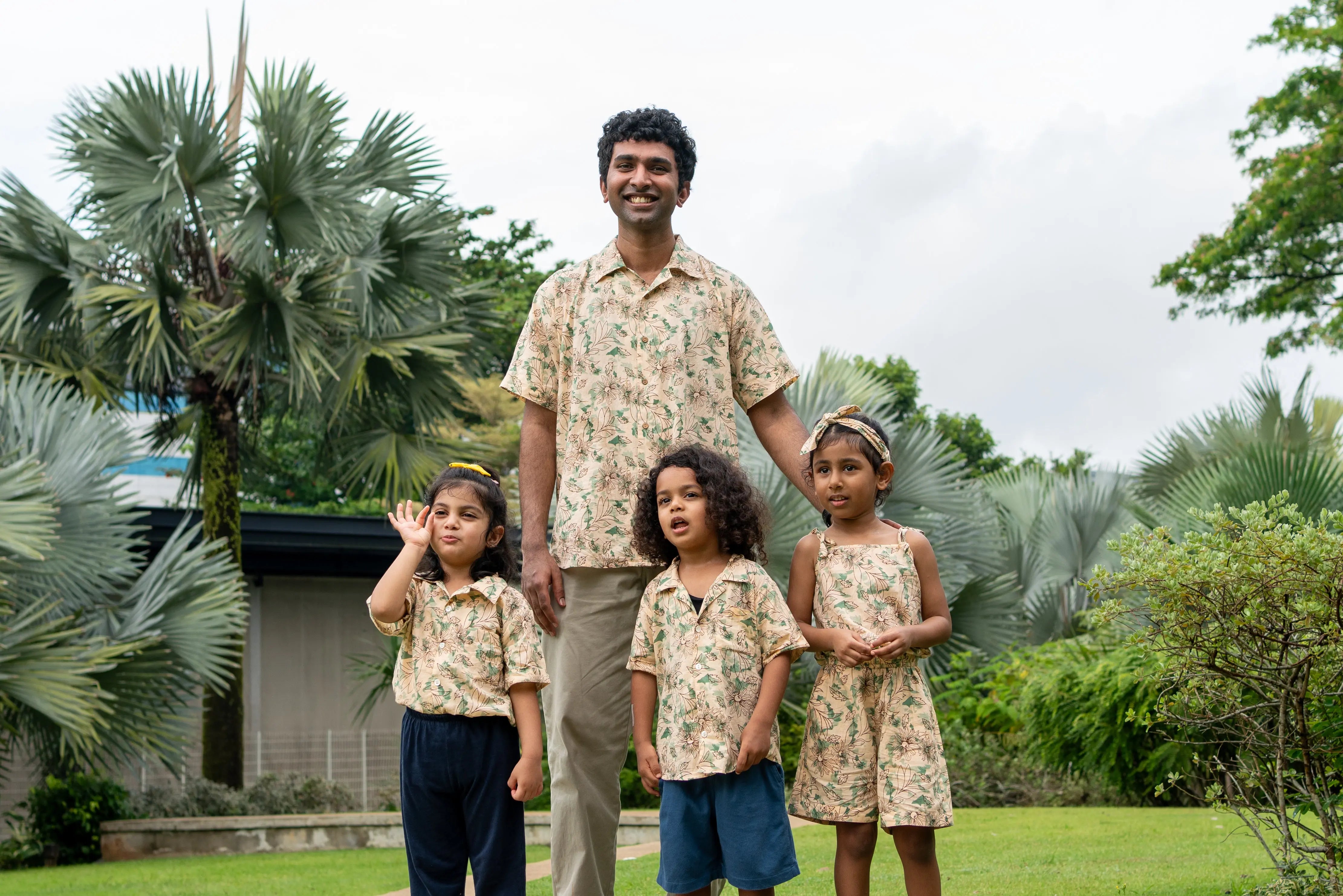 Bali Green Adults Unisex Cotton Shirt Nimbu