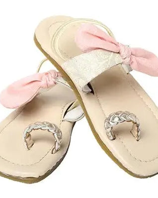 Brocade Pink Sash Girls' Sandals Pretty Random Design