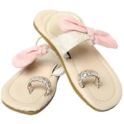 Brocade Pink Sash Girls' Sandals Pretty Random Design