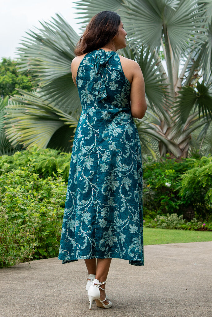 Alia Women's Halter Dress in Muslin Cotton 4