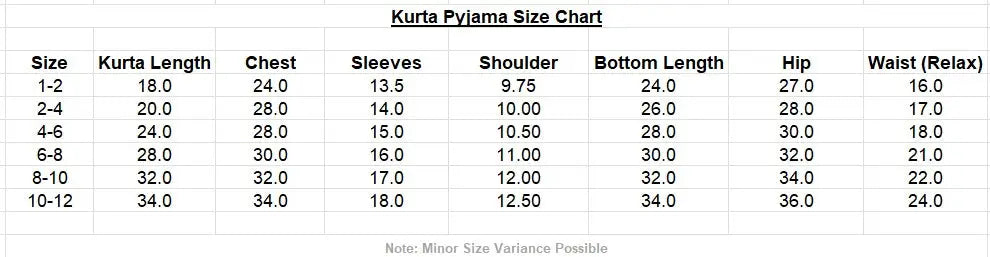 Amara Red Boys Kurta Pajama in Muslin Cotton Nimbu