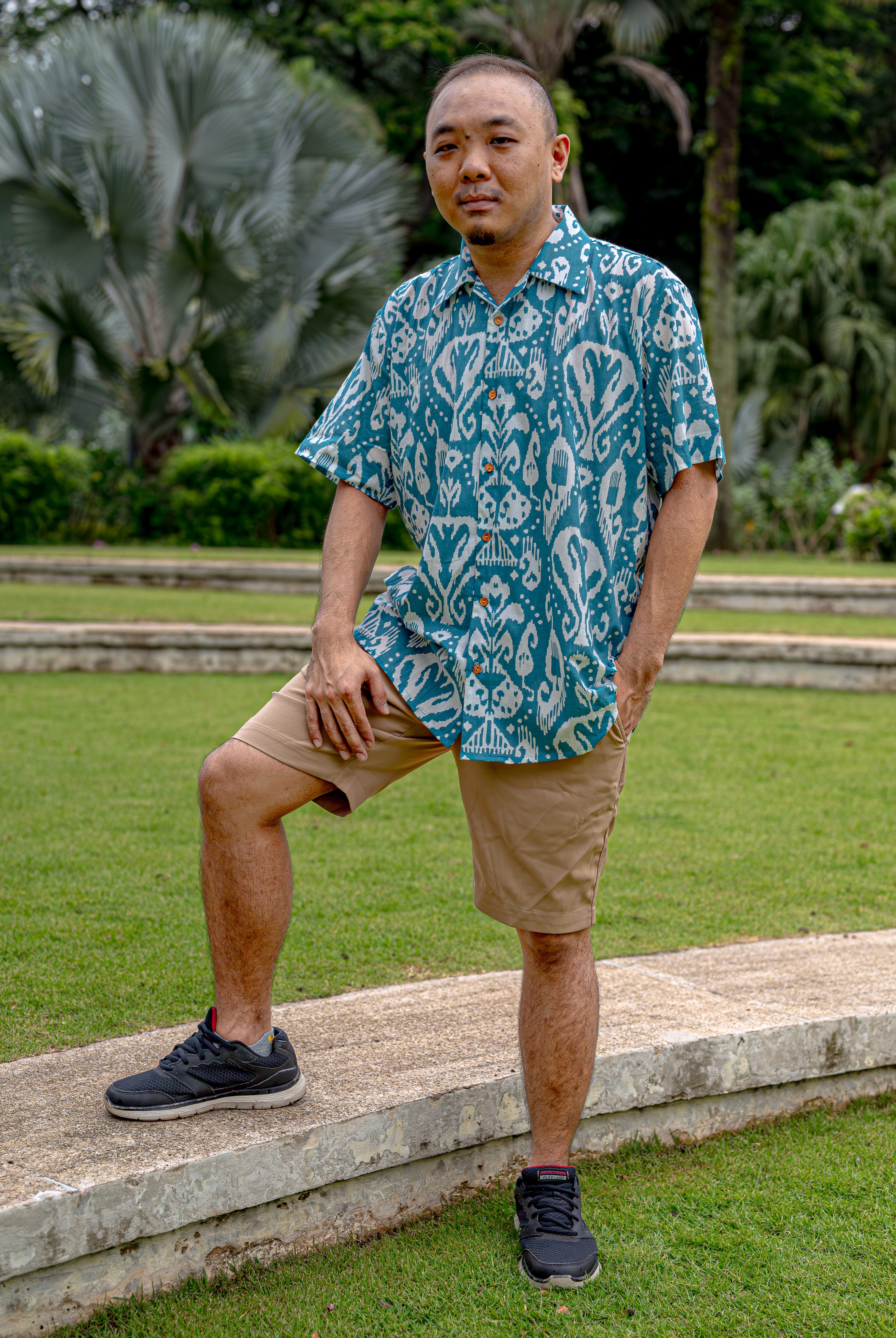 Ankara_Blue_Adults_Unisex_Cotton_Shirt2