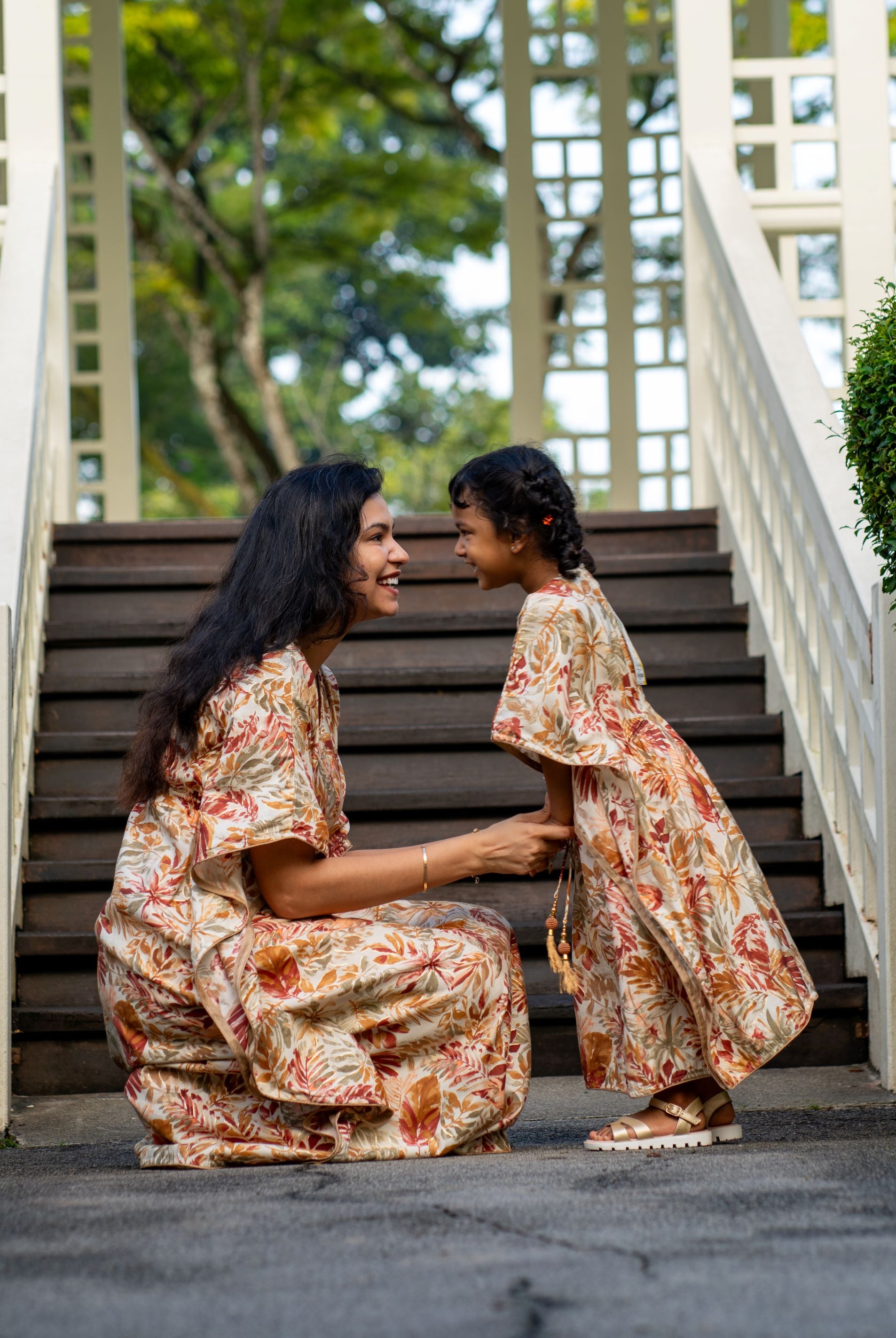 Arya long kaftan dress for Hari Raya, weekend party, festive for girls