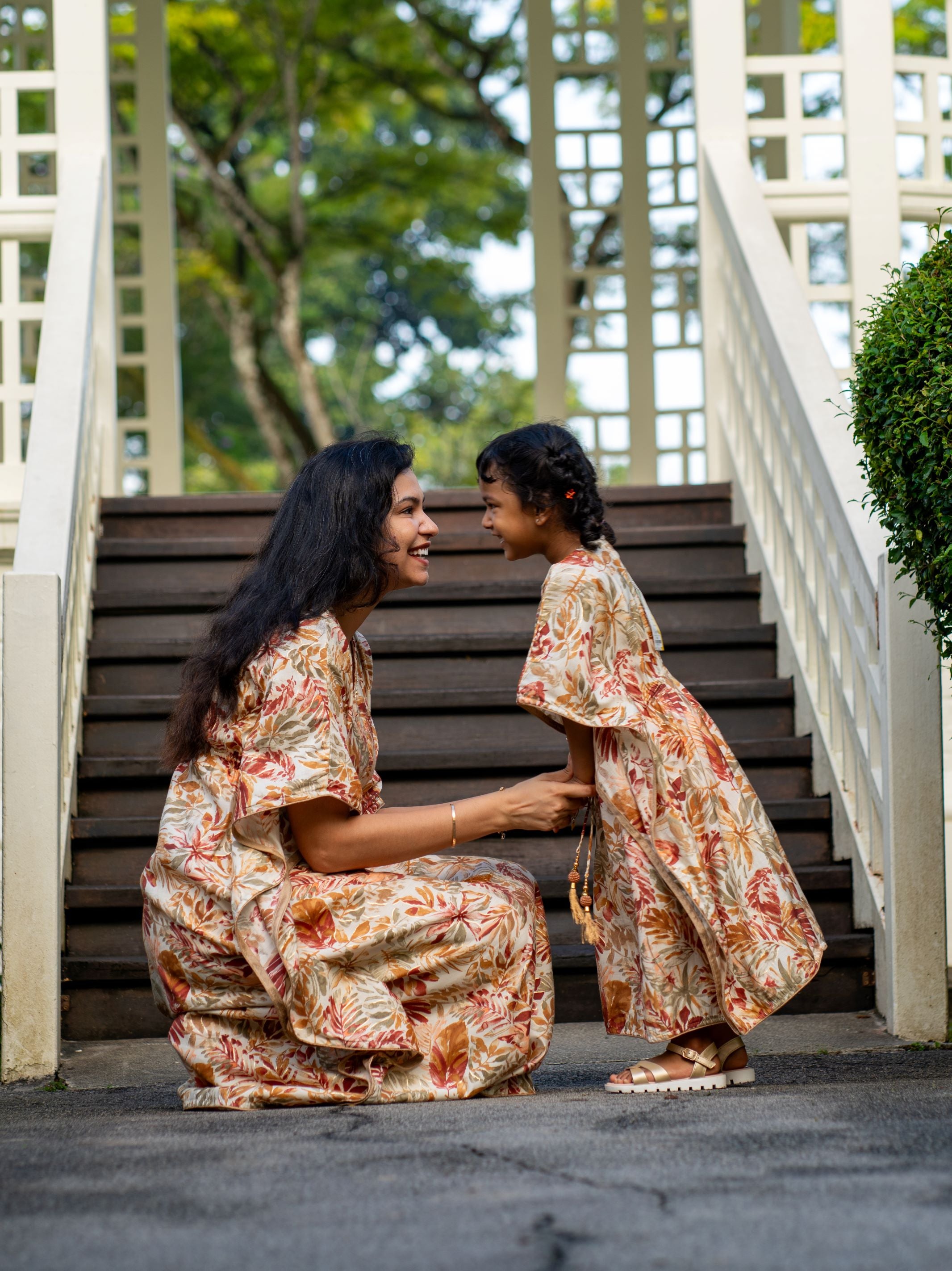 Arya long kaftan dress for Hari Raya, weekend party, festive for girls