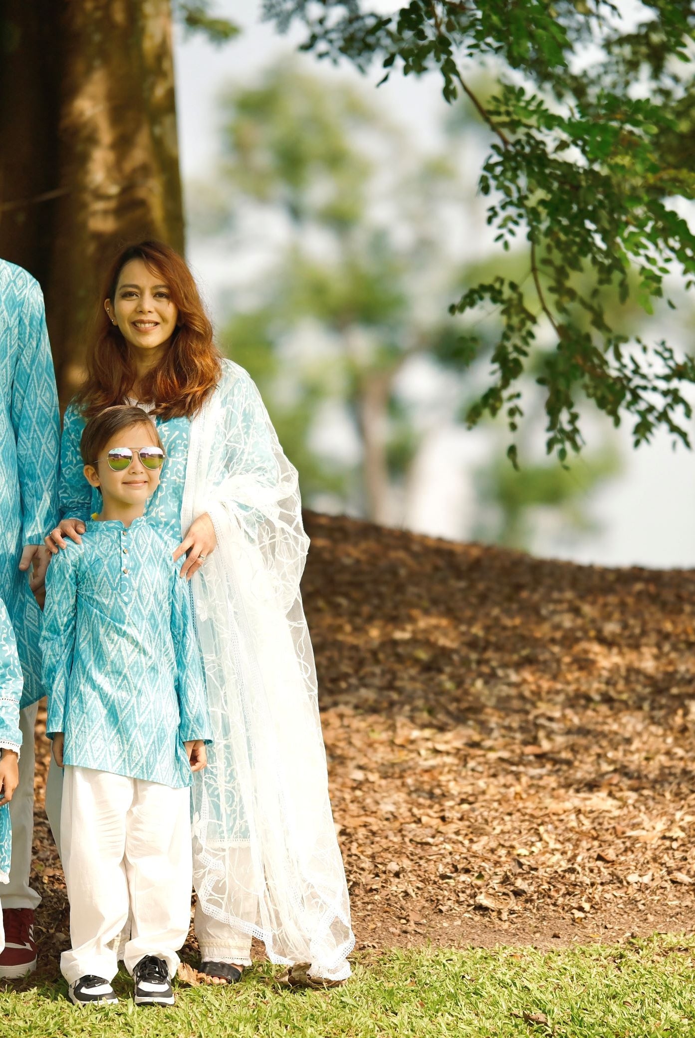 'Meher' Boys Blue Kurta Pajama Set in Soft Cotton