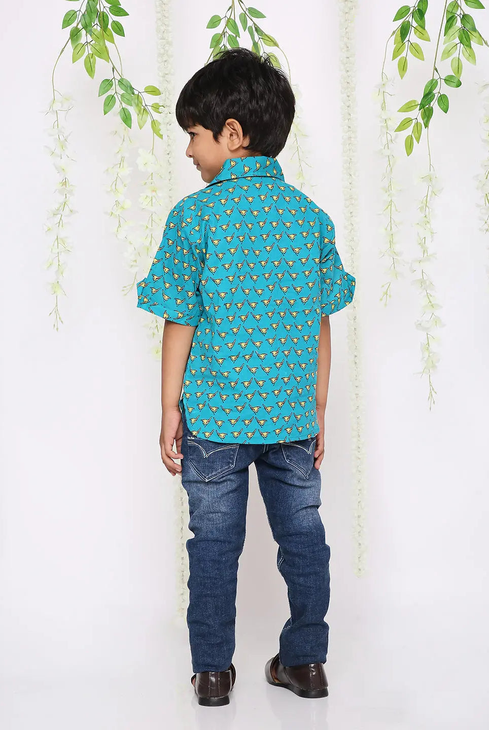 Chidiya Shirt with Roll-up Sleeves Kid1