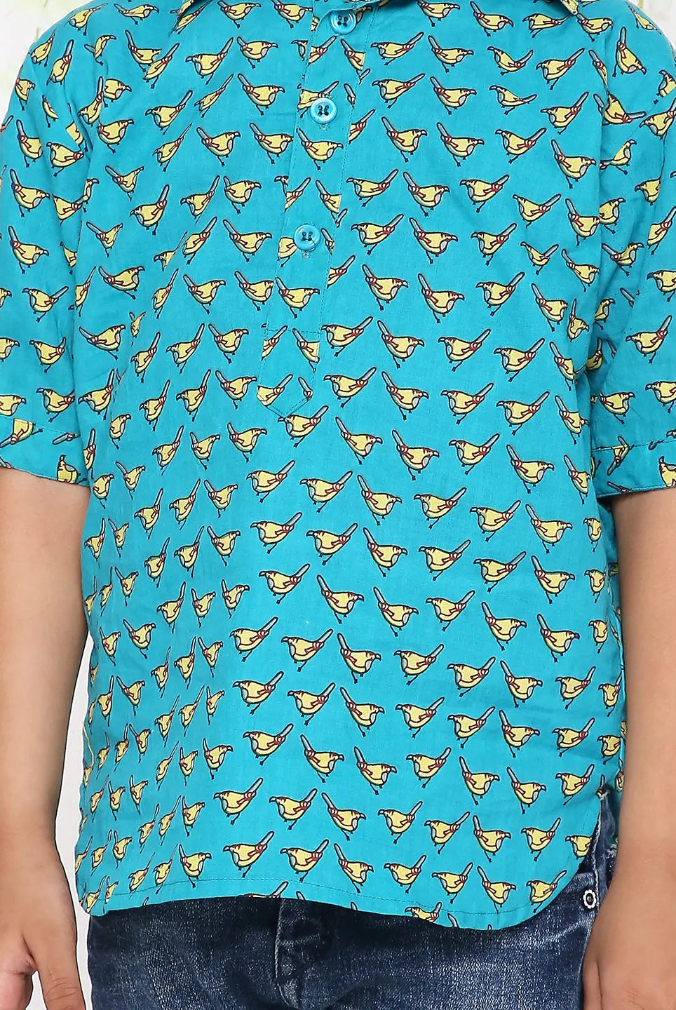 Chidiya Shirt with Roll-up Sleeves Kid1