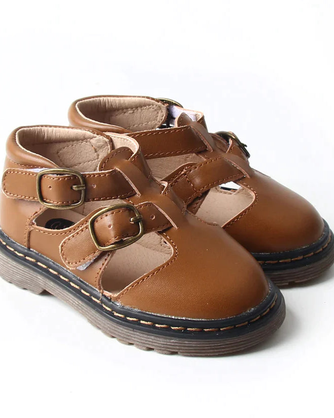 One, Two, Buckle my Shoe - Brown - Nimbu Kids