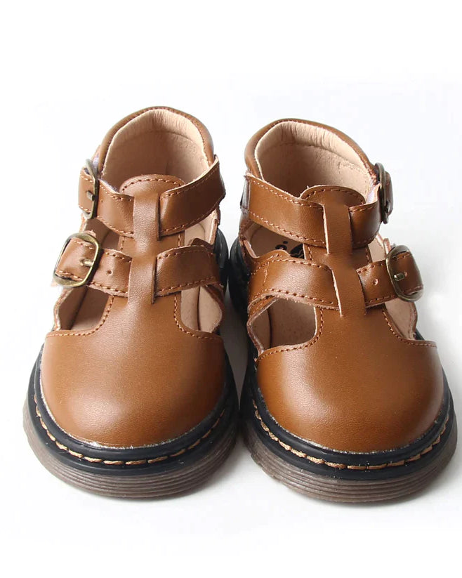 One, Two, Buckle my Shoe - Brown - Nimbu Kids