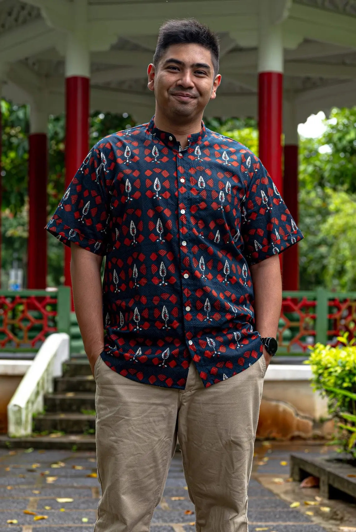 Celestial Adults Unisex Cotton Shirt in Blue Nimbu