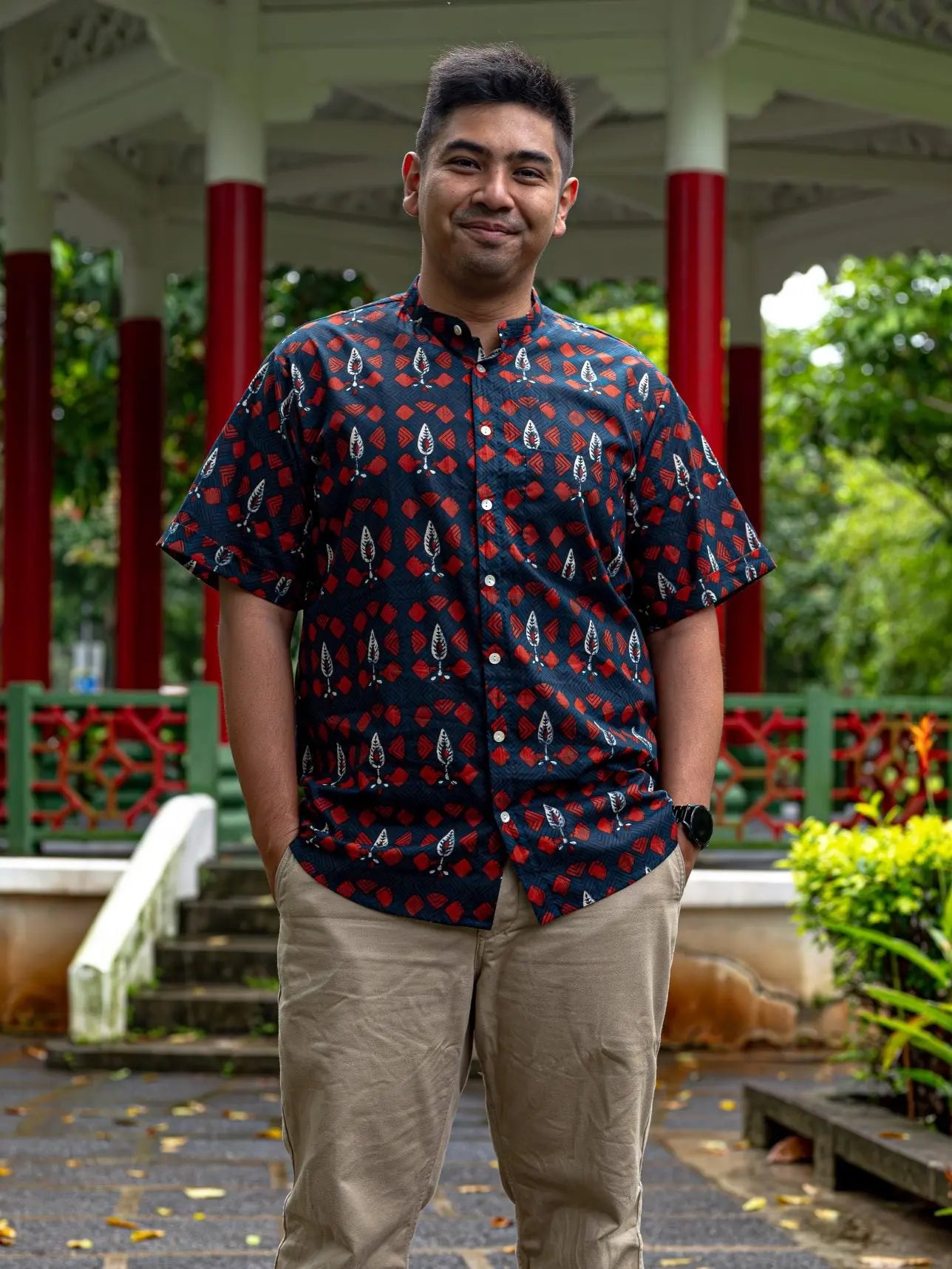 Celestial Adults Unisex Cotton Shirt in Blue Nimbu