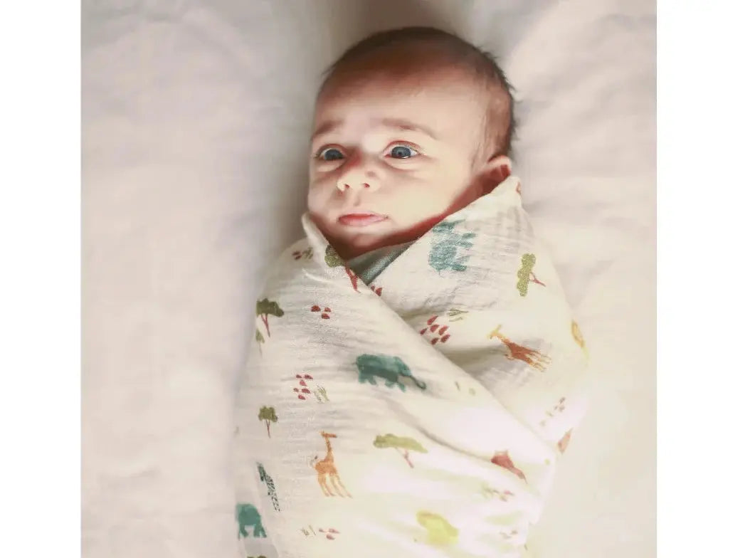 Organic Muslin Swaddle - Just Lion Around Dulaar