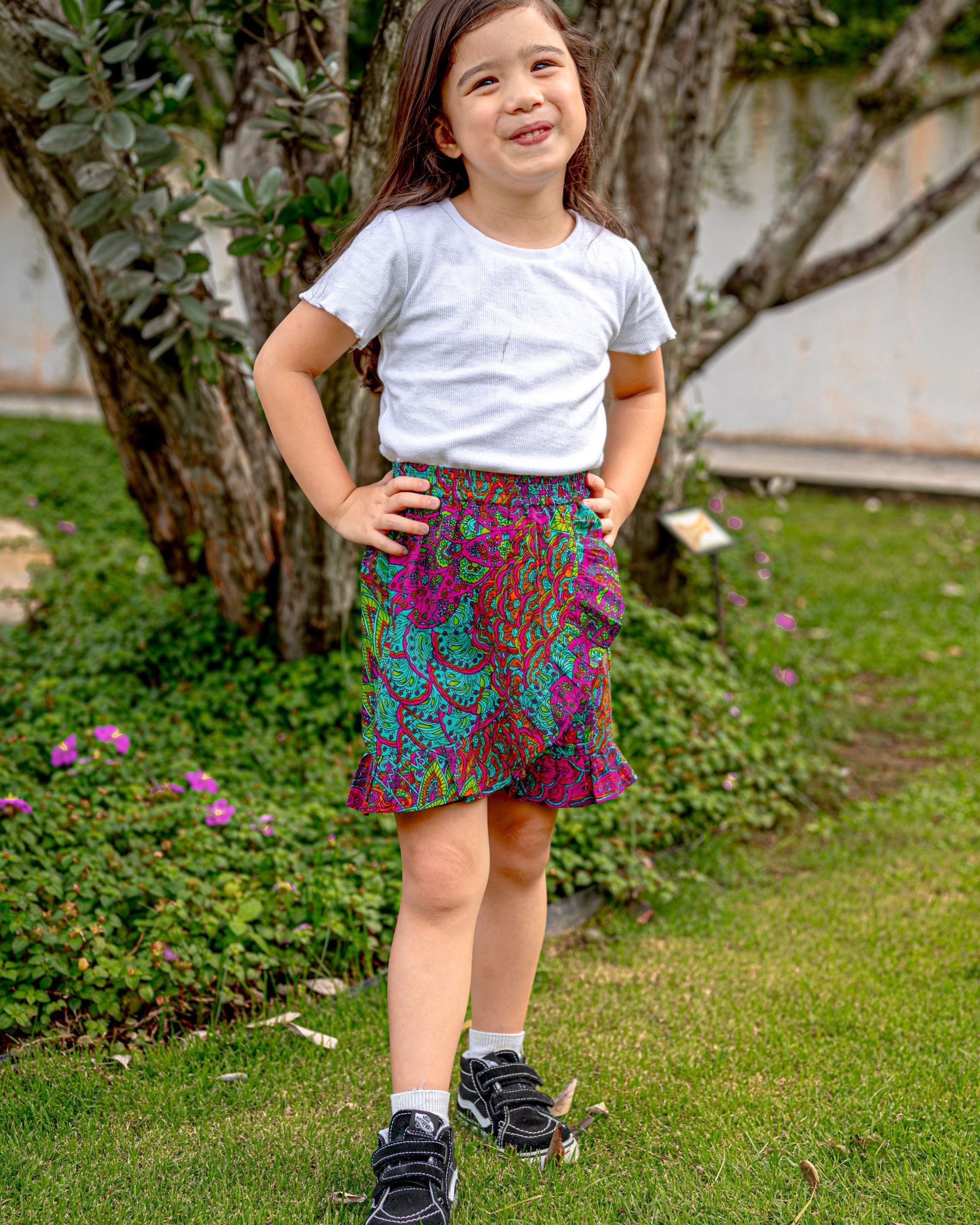 Peru Girls Cotton Skorts - Nimbu Kids