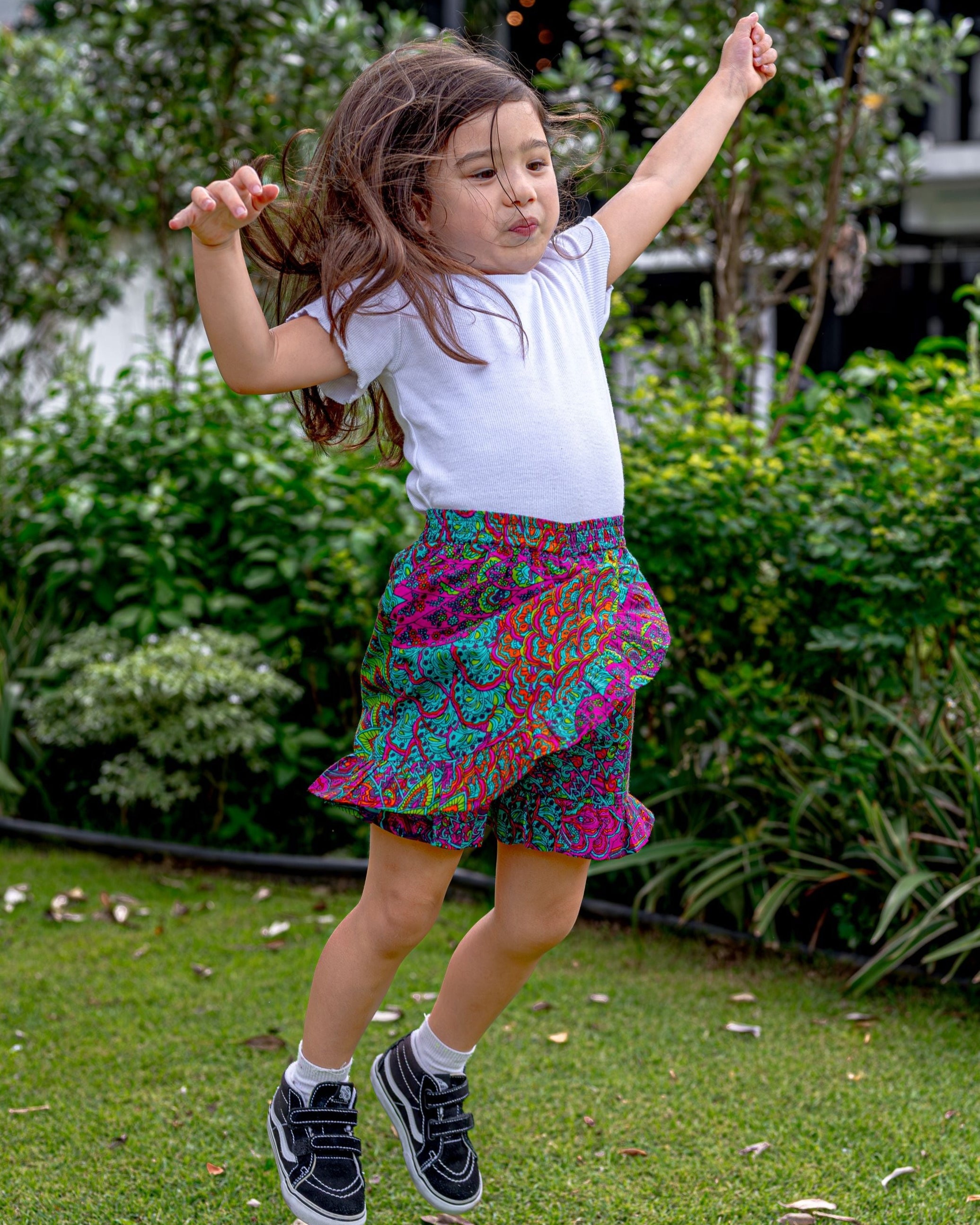 Peru Girls Cotton Skorts - Nimbu Kids