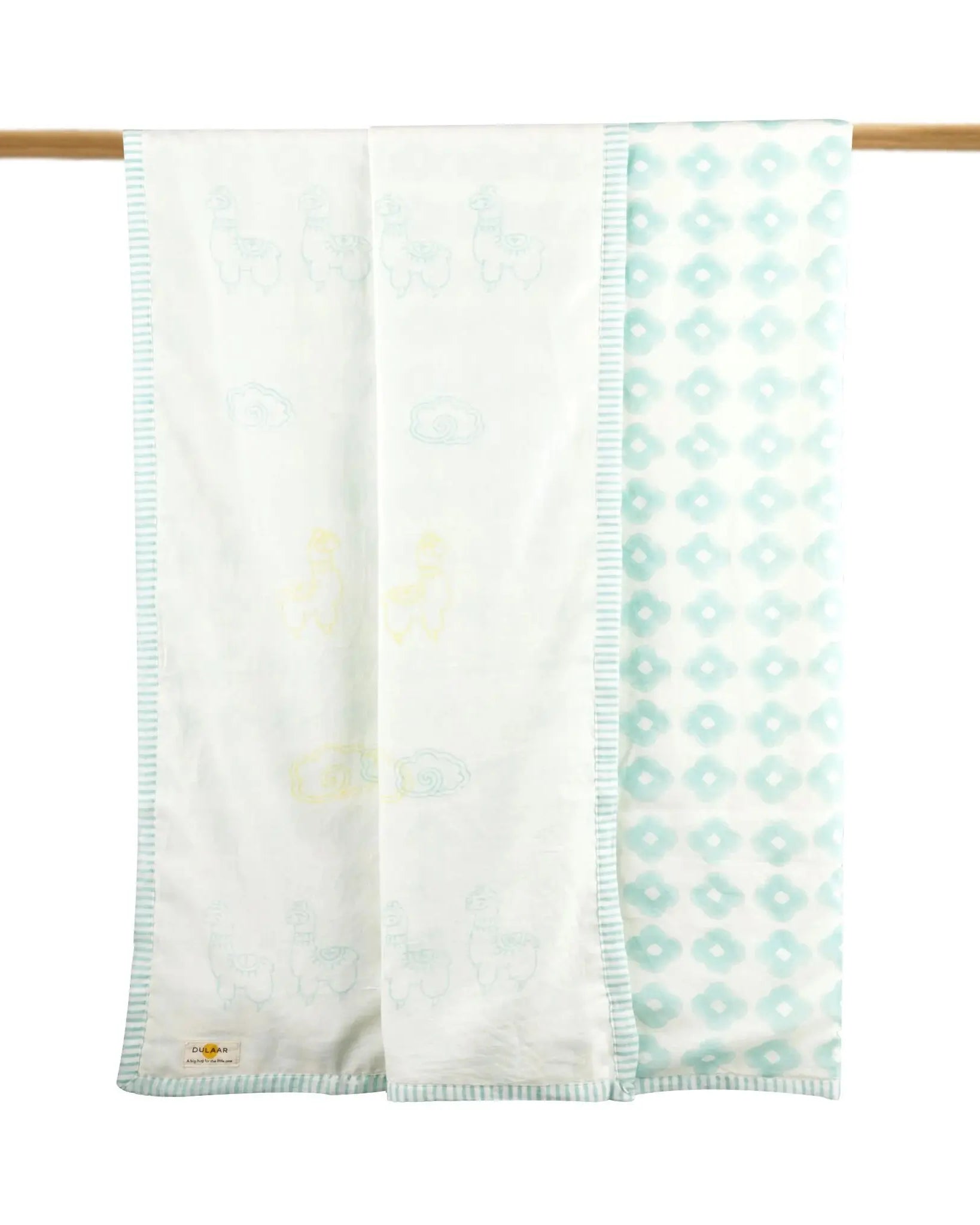 Mulmul Muslin Hand Block Printed Dohar (Toddler Blanket) Dulaar