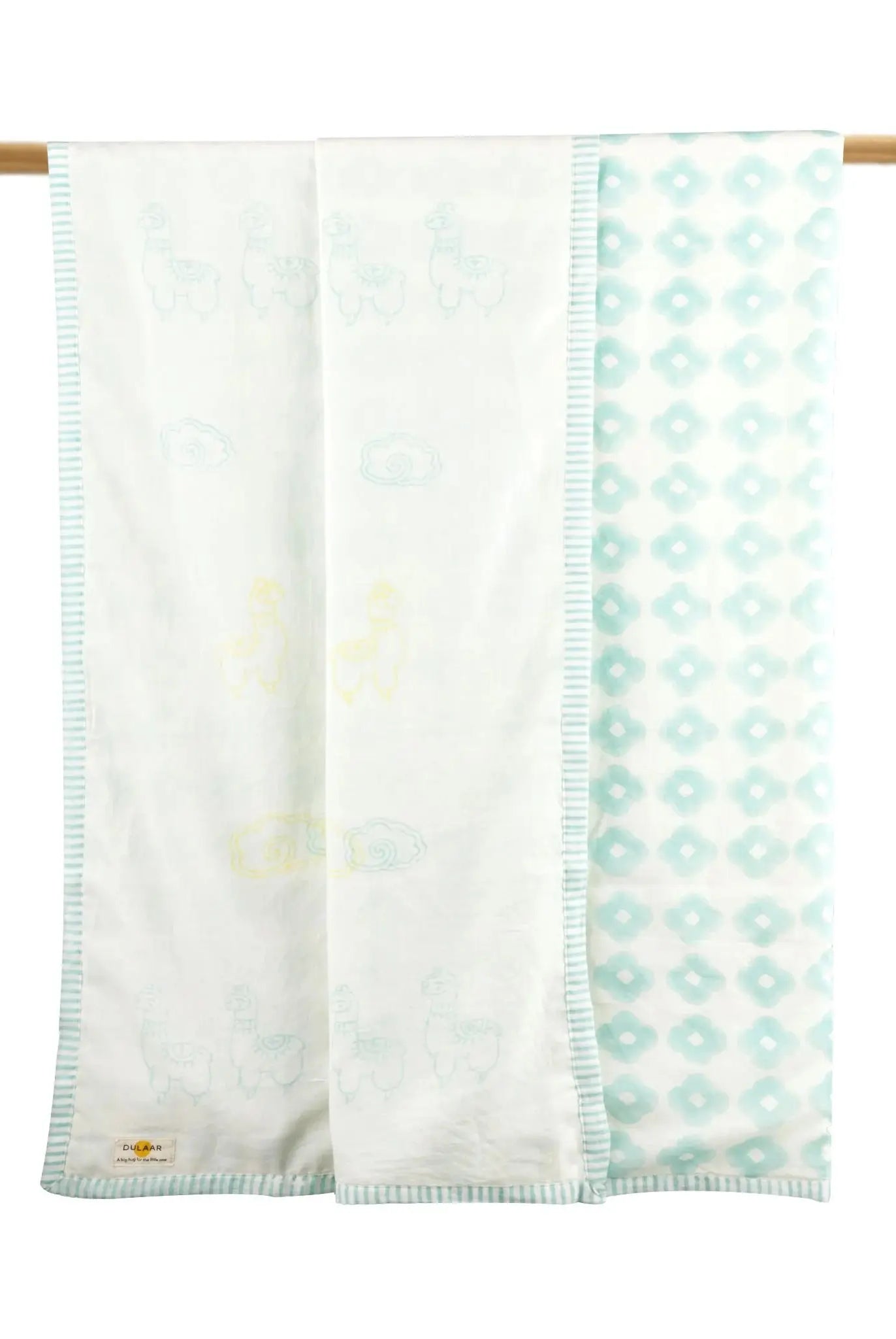 Mulmul Muslin Hand Block Printed Dohar (Toddler Blanket) Dulaar