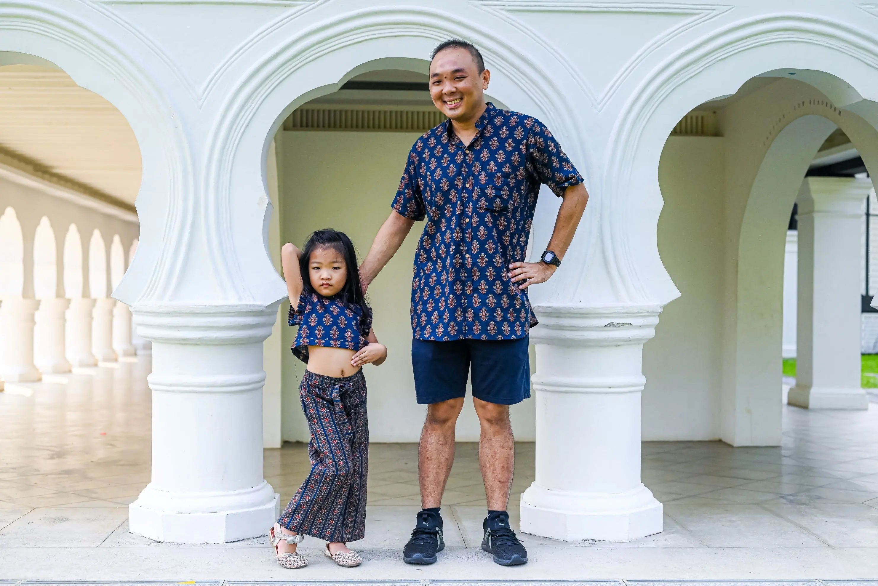 Twilight Blue Sleeveless Crop top & Palazzo Set for girls Nimbu