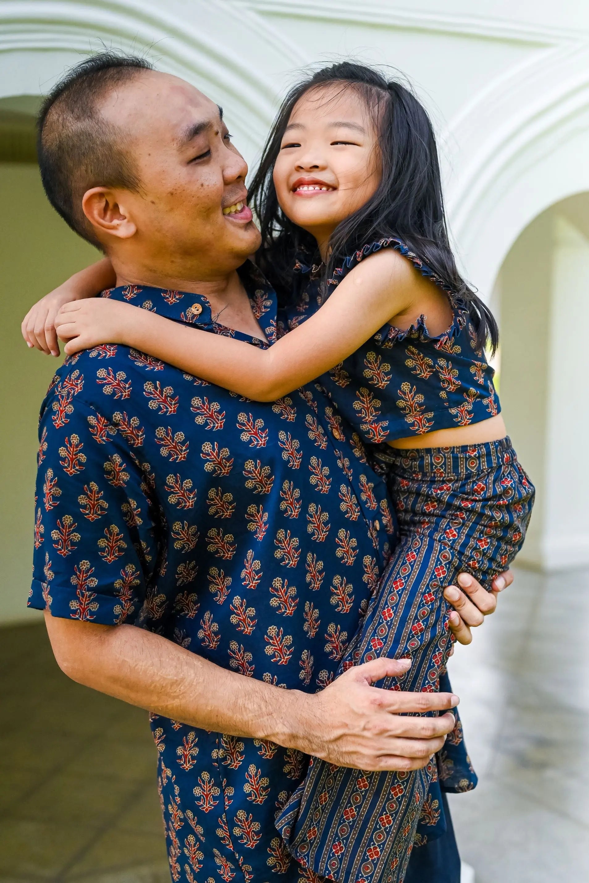 Twilight Blue Sleeveless Crop top & Palazzo Set for girls Nimbu