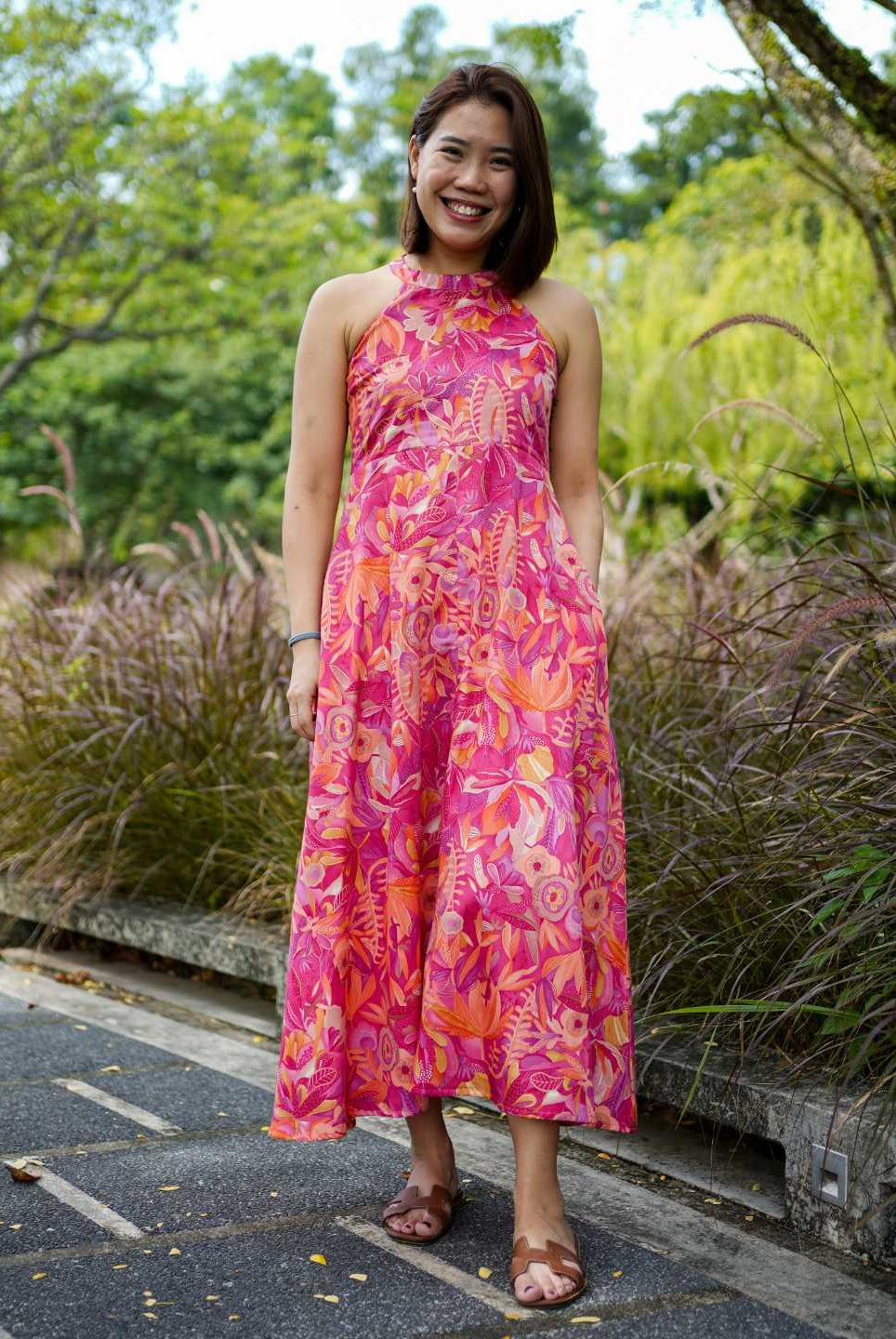 Eden Hot Pink Women's Long Halter