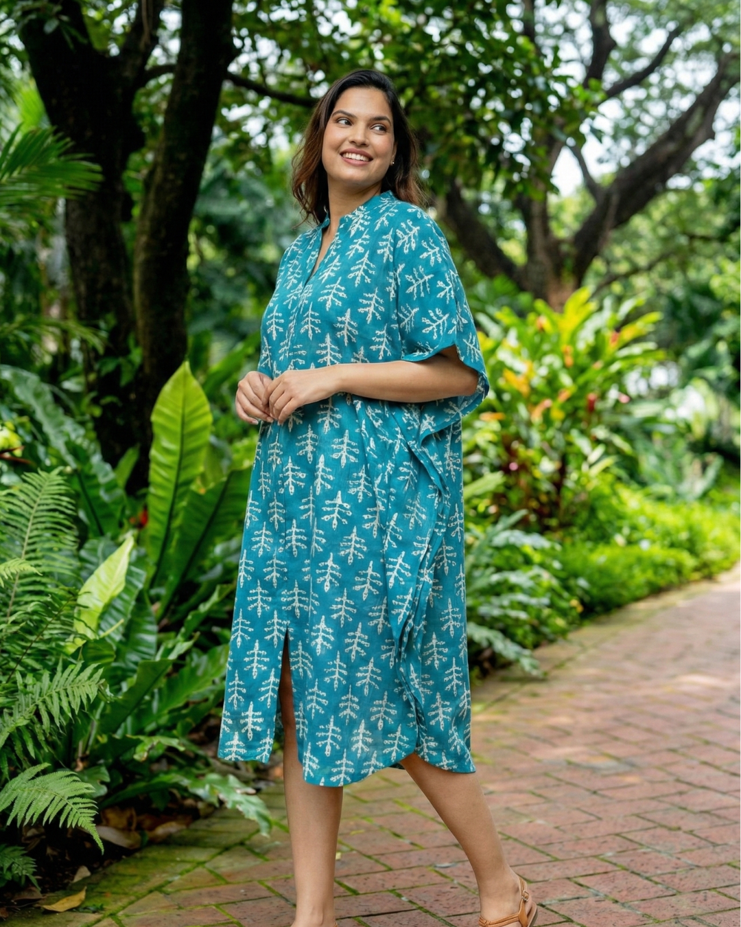 Ella Women's Kaftan Dress Free Size Nimbu