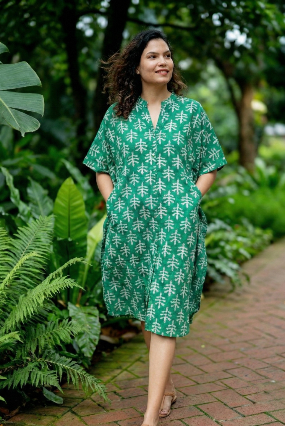 Ella Women's Kaftan Dress Free Size Nimbu