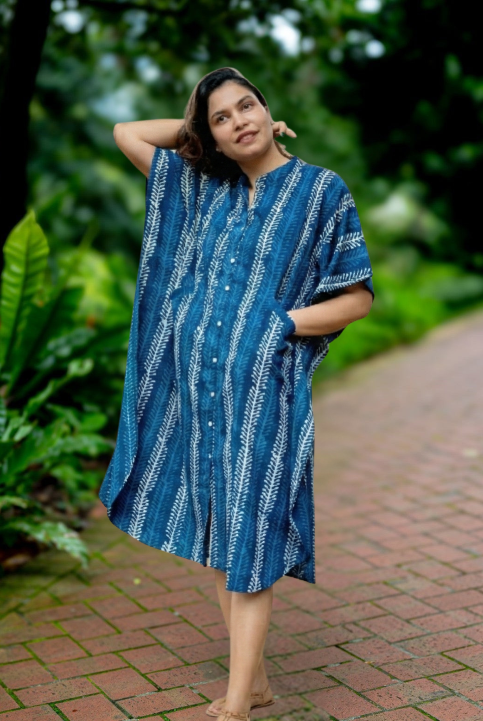 Ella Women's Kaftan Dress Free Size Nimbu