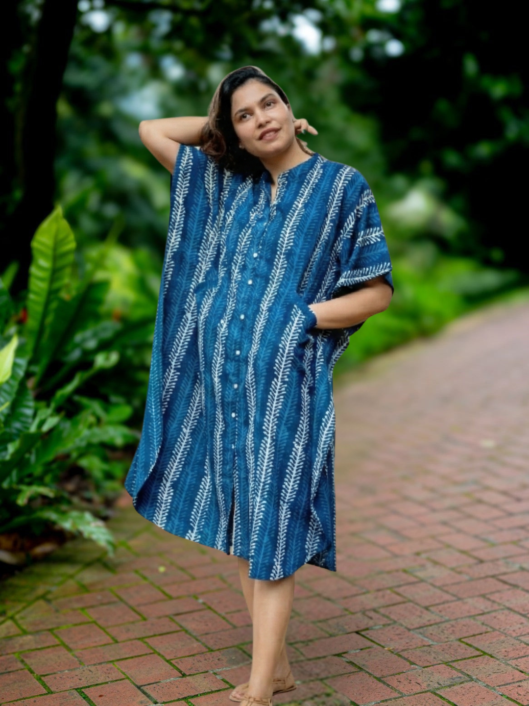 Ella Women's Kaftan Dress Free Size Nimbu