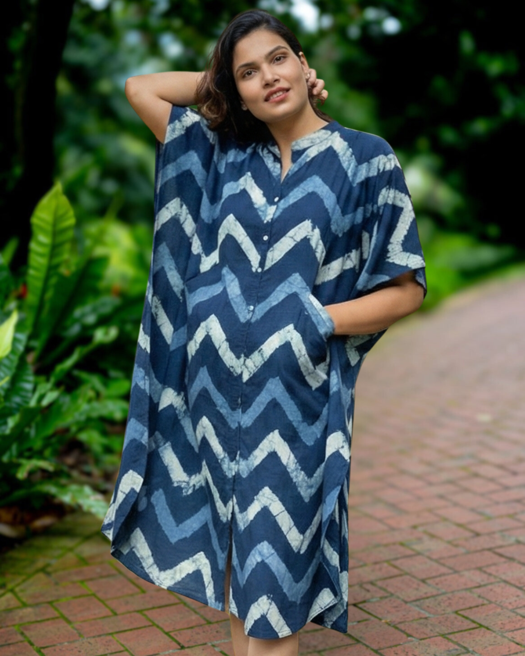 Ella Women's Kaftan Dress Free Size Nimbu