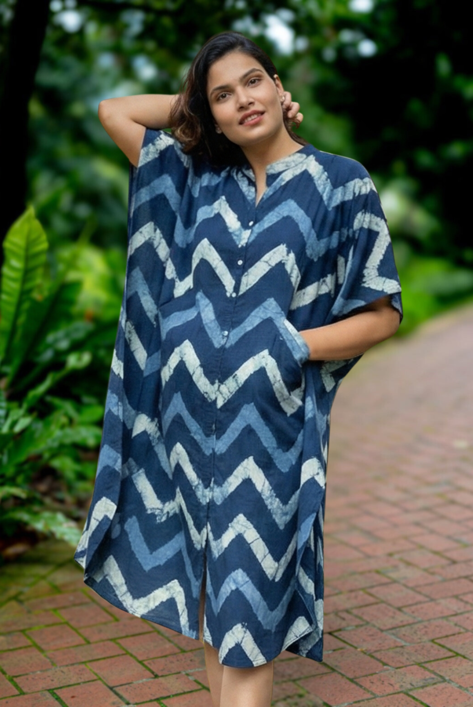 Ella Women's Kaftan Dress Free Size Nimbu