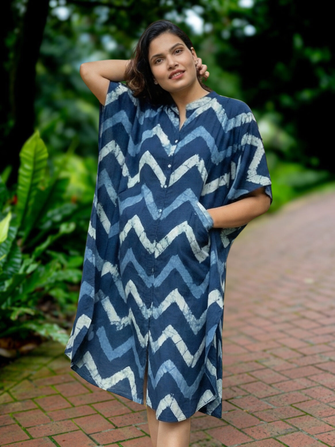 Ella Women's Kaftan Dress Free Size Nimbu