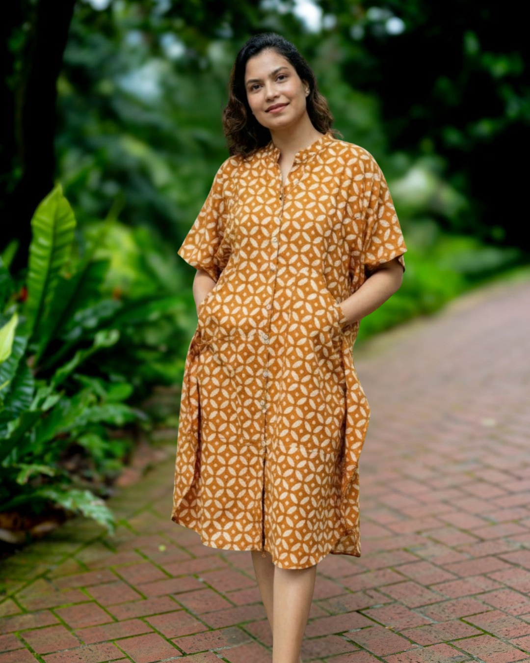 Ella Women's Kaftan Dress Free Size Nimbu