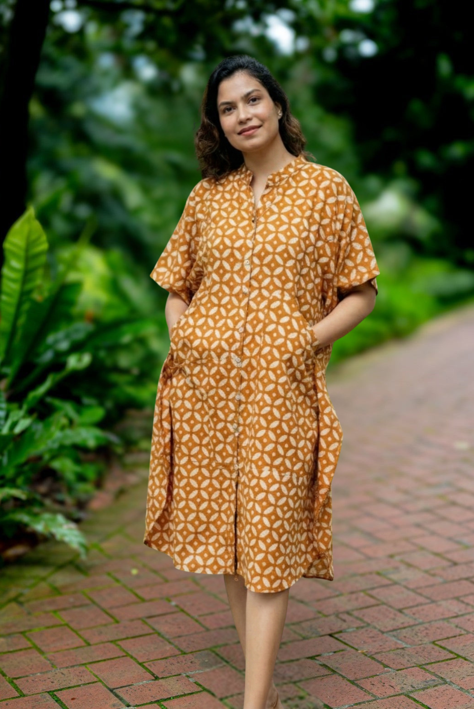 Ella Women's Kaftan Dress Free Size Nimbu