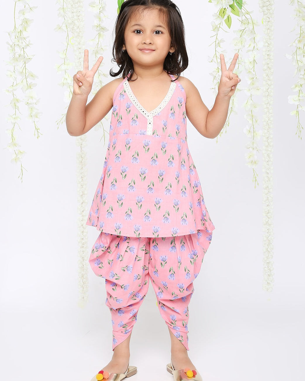 Daisy floral co-ord set for girls