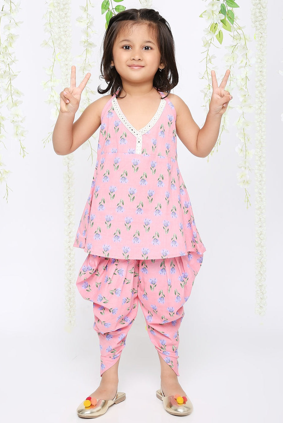 Daisy floral co-ord set for girls