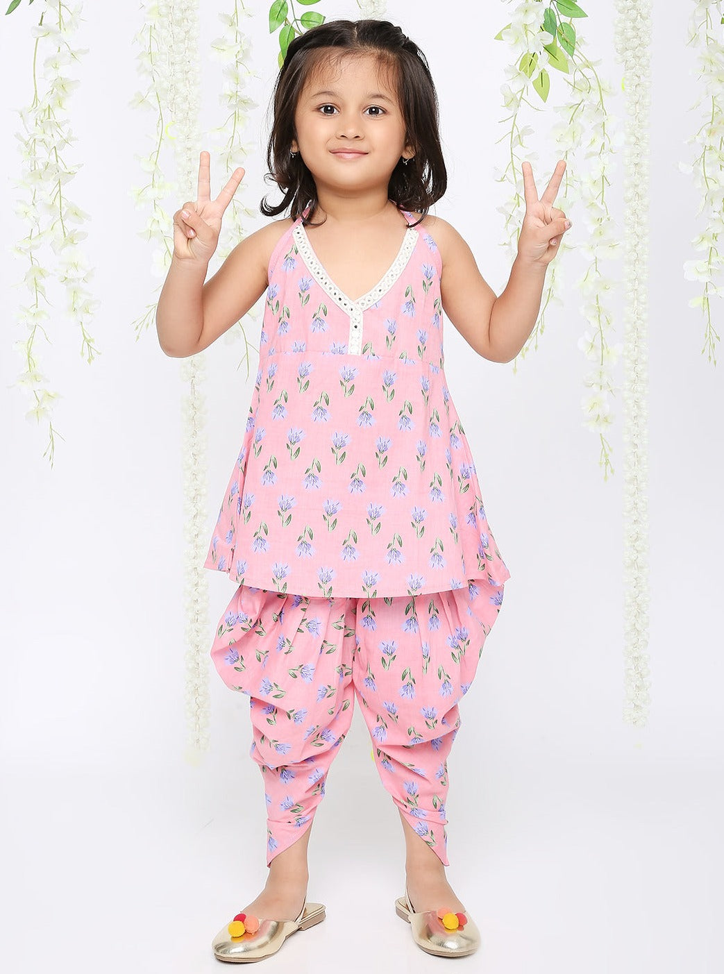 Daisy floral co-ord set for girls