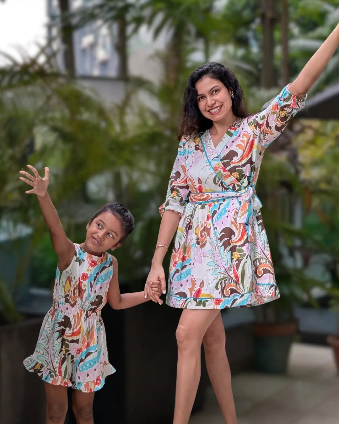 Havana White Unicorn Women Short Dress in Cotton Nimbu