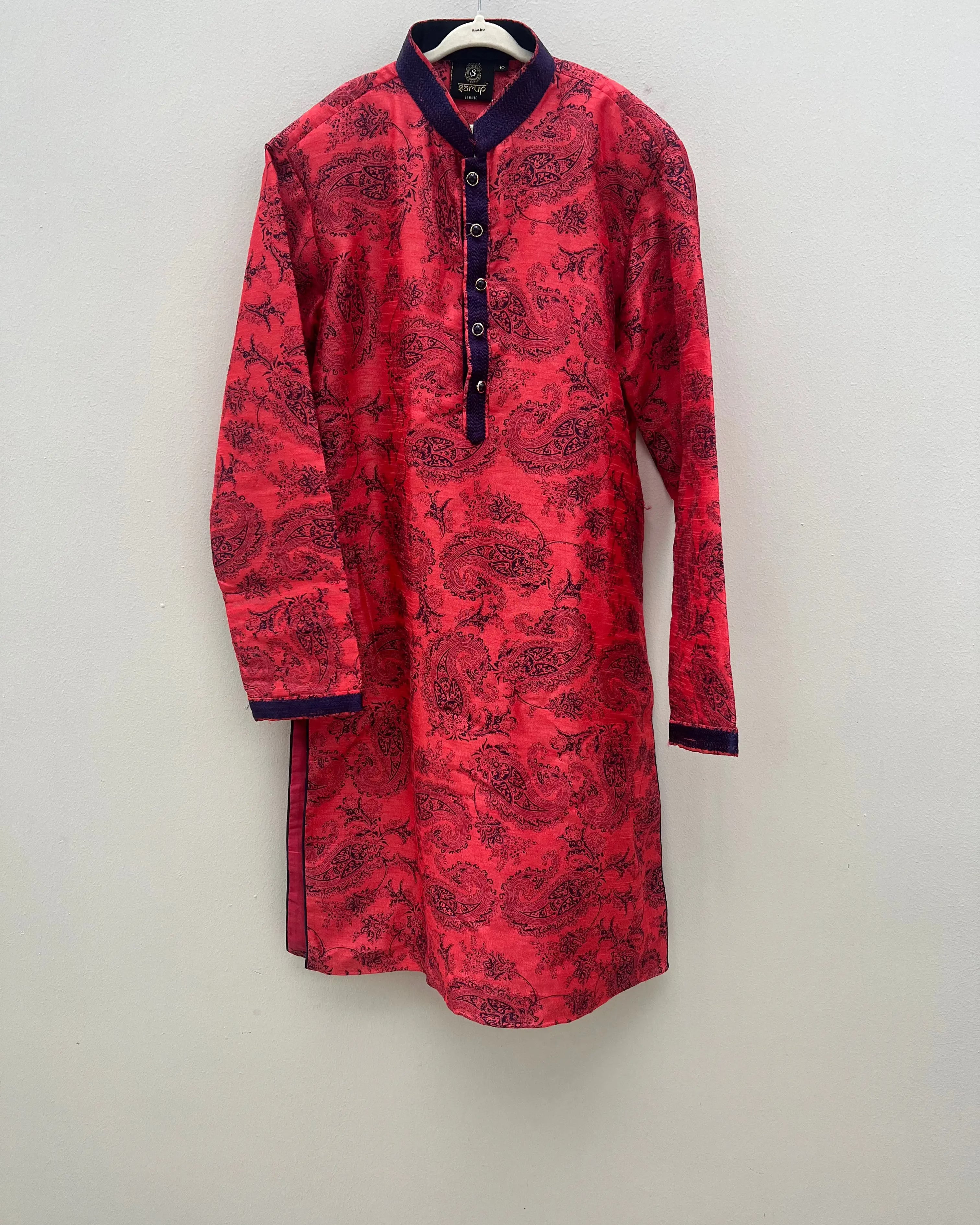 Preloved Kurta Pajama Set in Pink Blue for Boys sarup