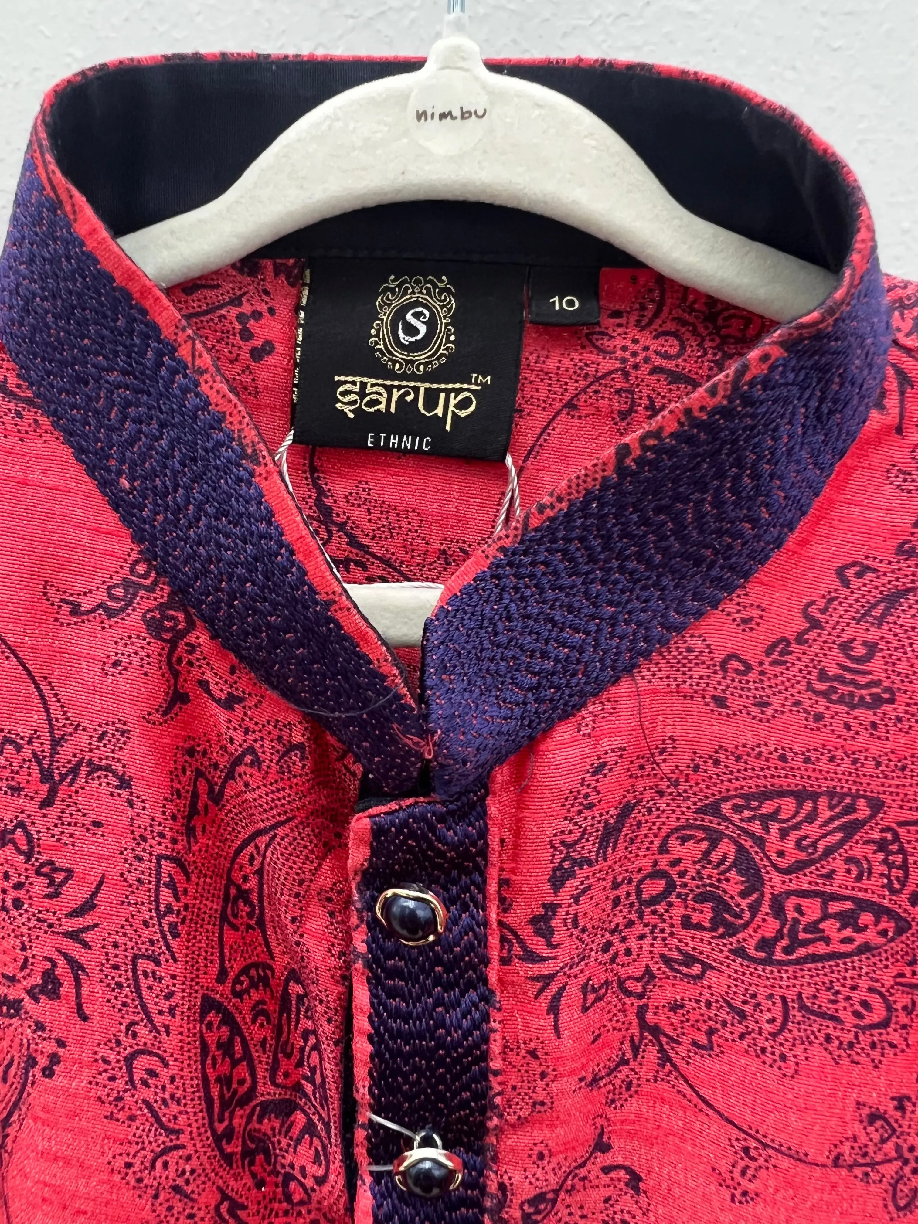 Preloved Kurta Pajama Set in Pink Blue for Boys sarup