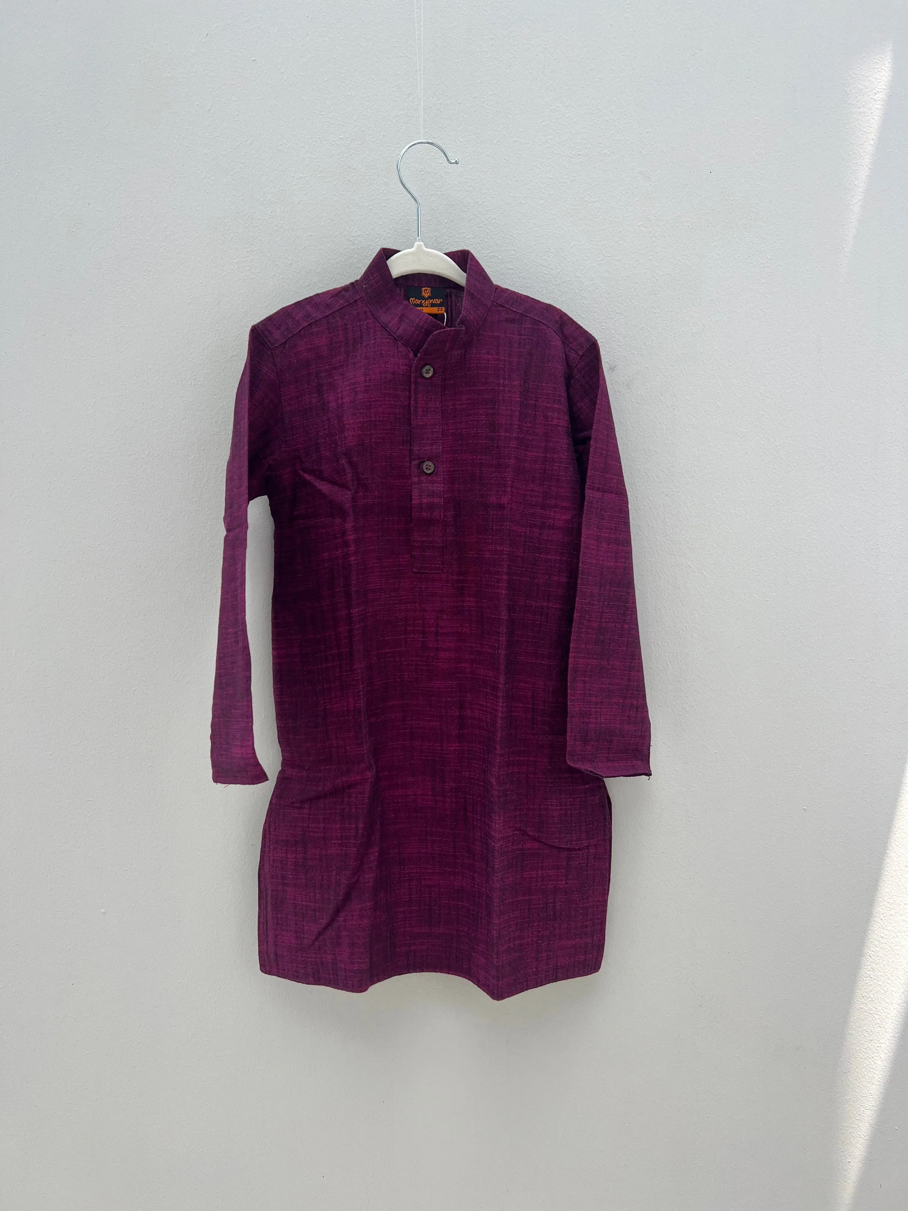 Preloved Kurta in Purple for Boys Nimbu
