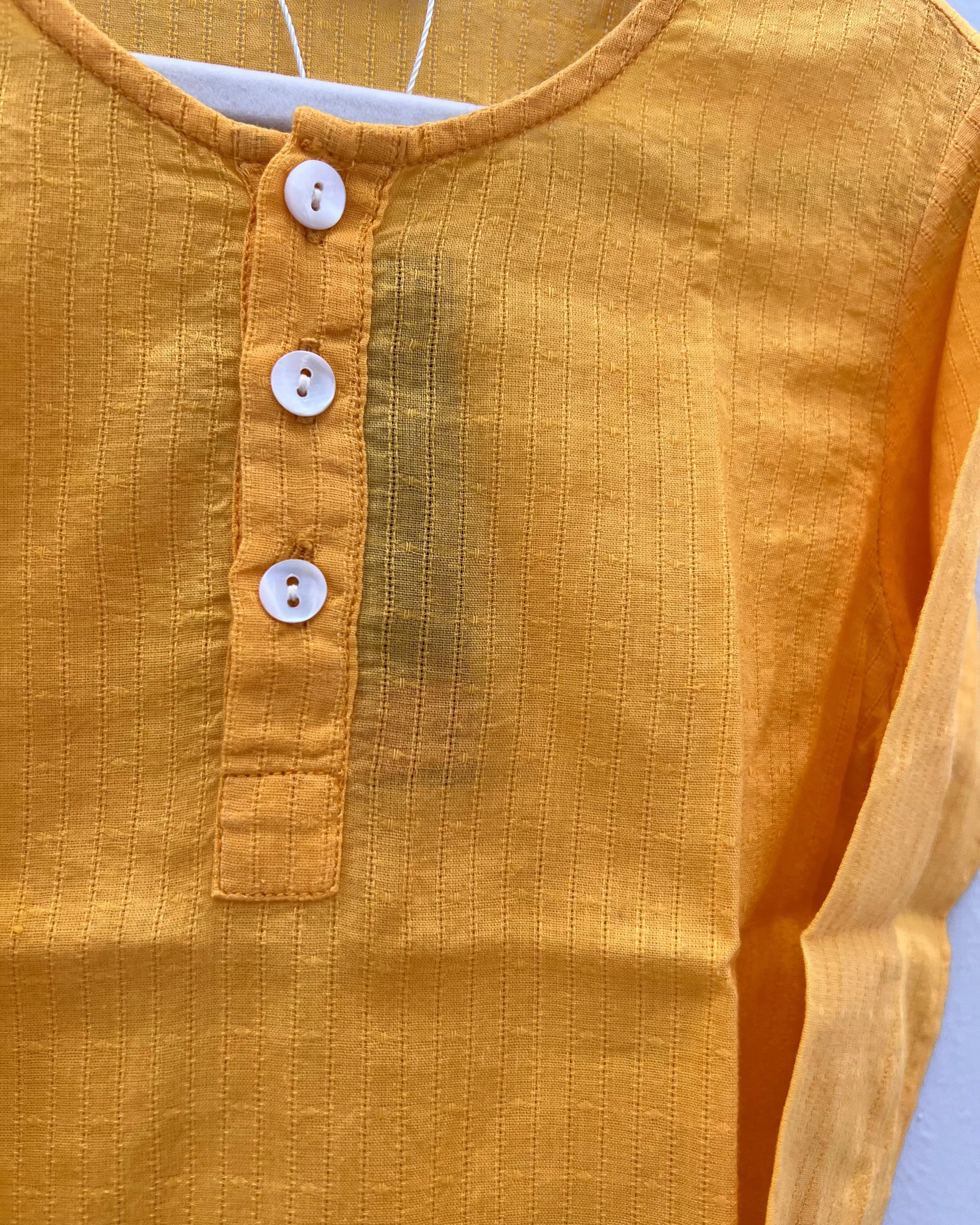 Preloved Kurta in Yellow for Boys Nimbu